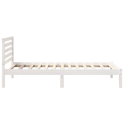 Struttura del letto Bianco 90 x 190 cm Pino massello | homemem39