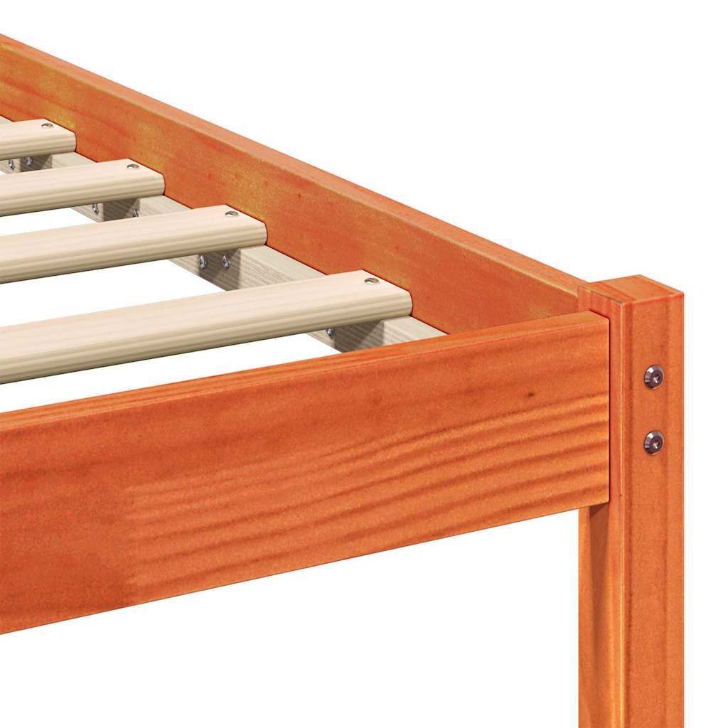 Struttura del letto Marrone cerato 90 x 190 cm Pino massello | homemem39