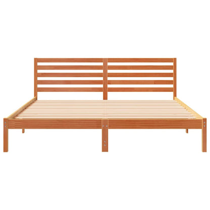 Struttura del letto Marrone cerato 200 x 200 cm Pino massello | homemem39