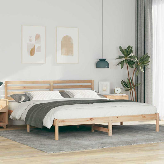 Struttura del letto Marrone 180 x 200 cm Pino massello | homemem39
