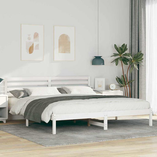Struttura del letto Bianco 180 x 200 cm Pino massello | homemem39