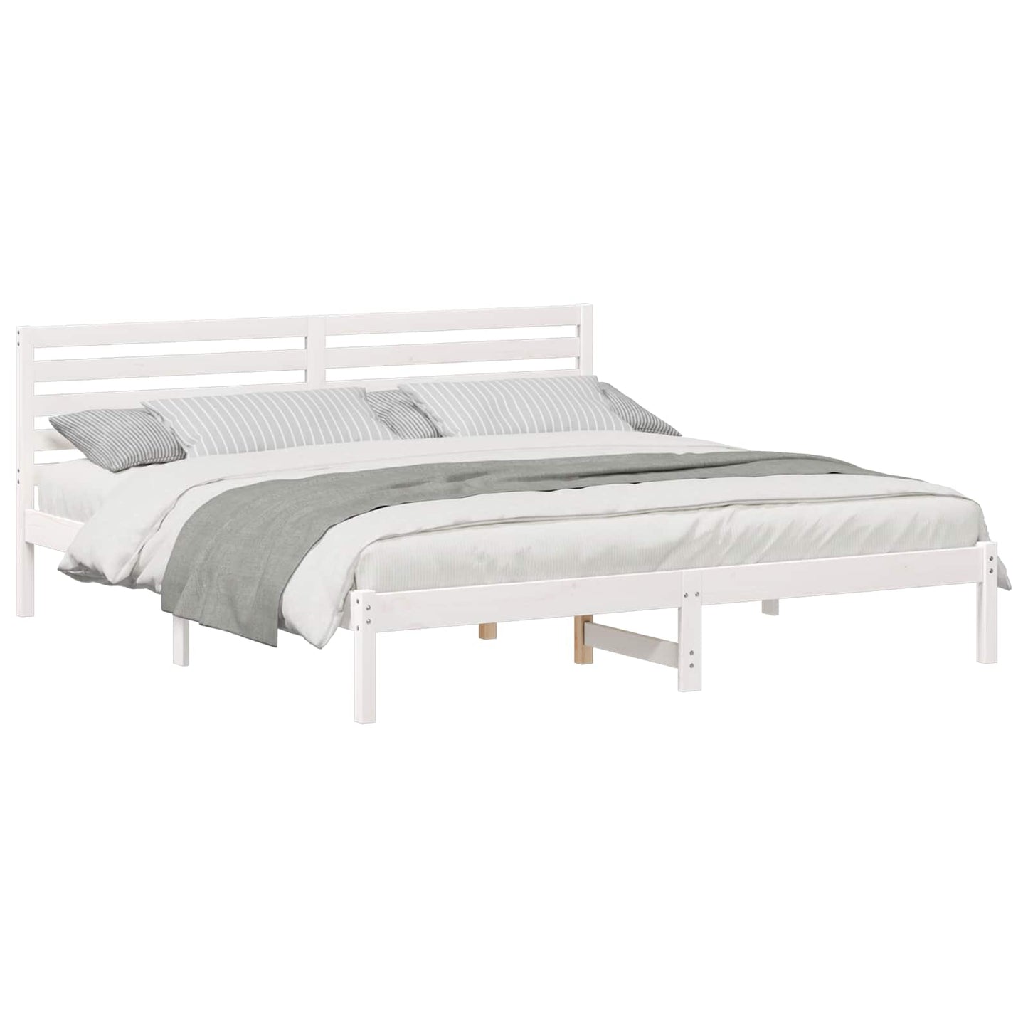 Struttura del letto Bianco 180 x 200 cm Pino massello | homemem39