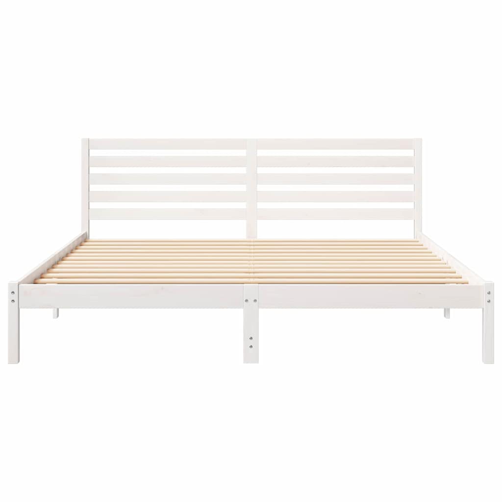 Struttura del letto Bianco 180 x 200 cm Pino massello | homemem39