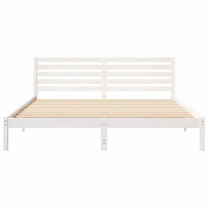 Struttura del letto Bianco 180 x 200 cm Pino massello | homemem39