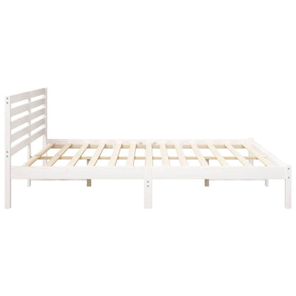 Struttura del letto Bianco 180 x 200 cm Pino massello | homemem39
