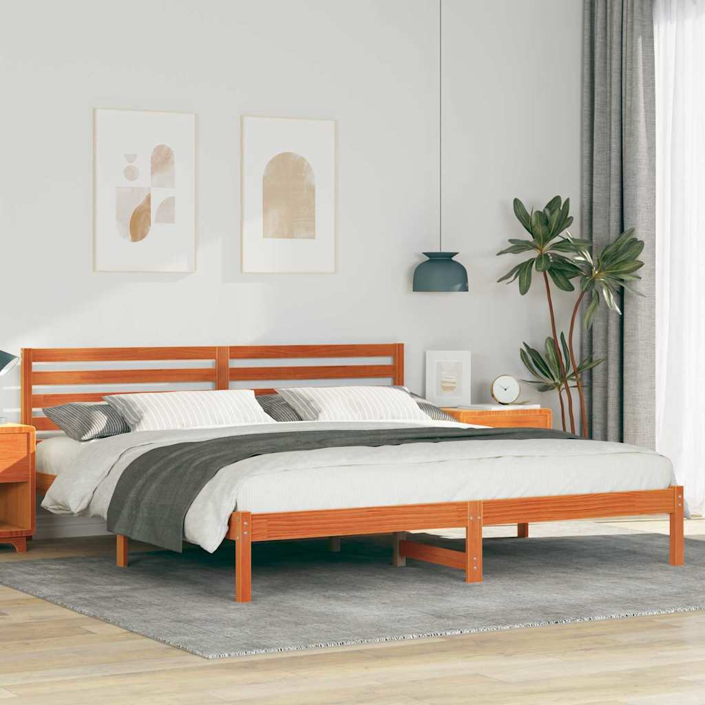 Struttura del letto Marrone cerato 180 x 200 cm Pino massello | homemem39