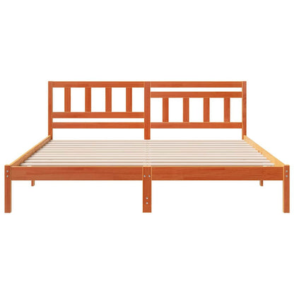 Struttura del letto Marrone cerato 160 x 200 cm Pino massello | homemem39