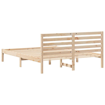 Struttura del letto Marrone 150 x 200 cm Pino massello | homemem39
