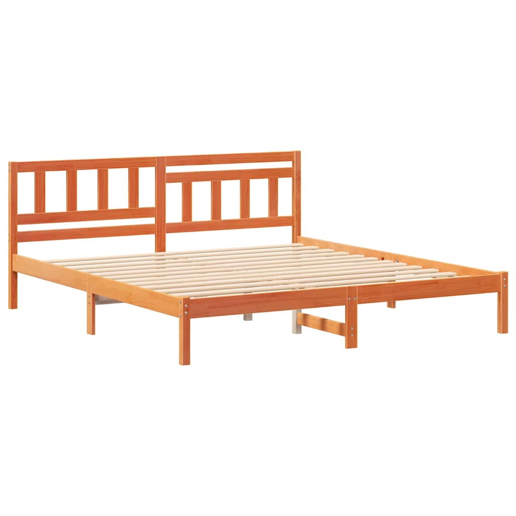 Struttura del letto Marrone cerato 150 x 200 cm Pino massello | homemem39