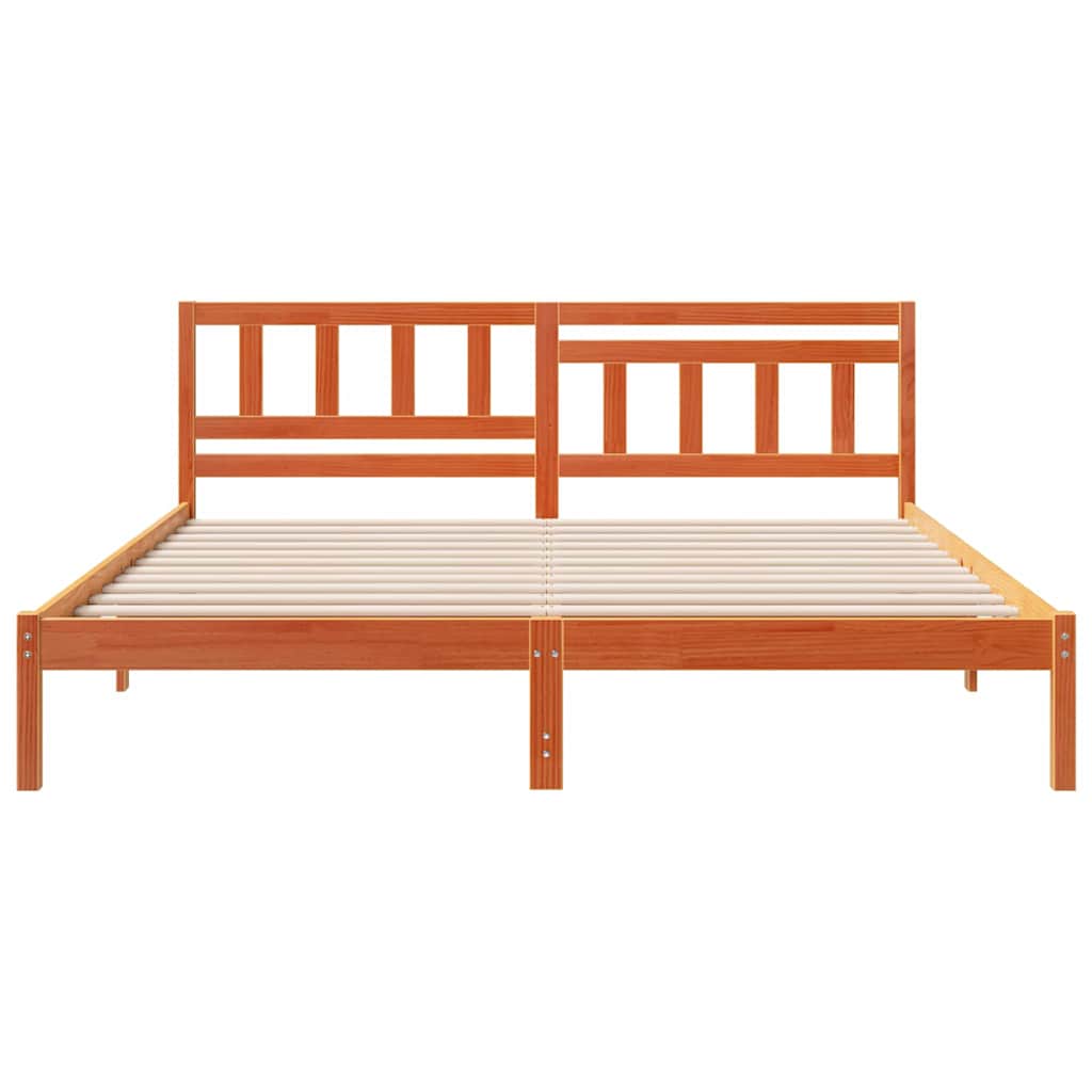 Struttura del letto Marrone cerato 150 x 200 cm Pino massello | homemem39