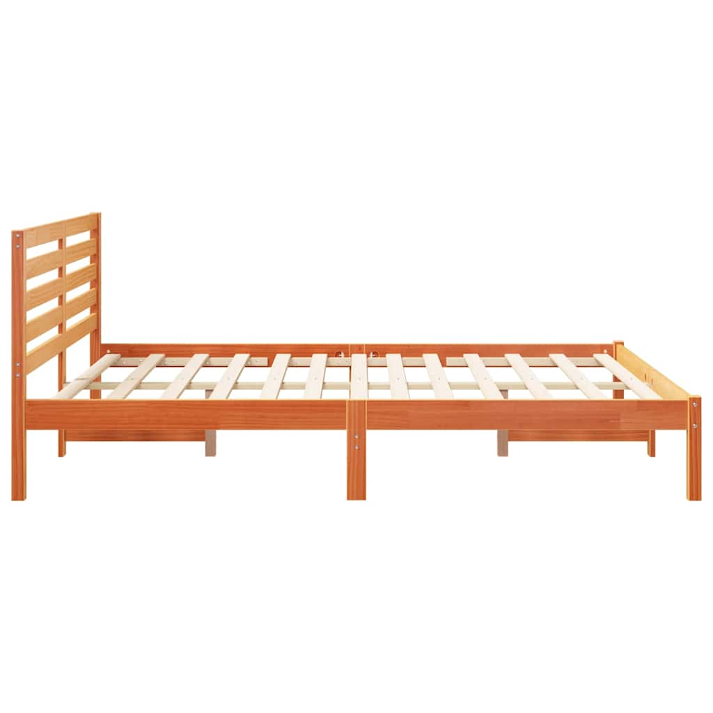 Struttura del letto Marrone cerato 150 x 200 cm Pino massello | homemem39
