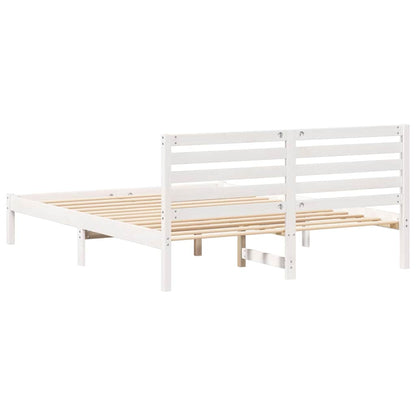 Struttura del letto Bianco 140 x 200 cm Pino massello | homemem39