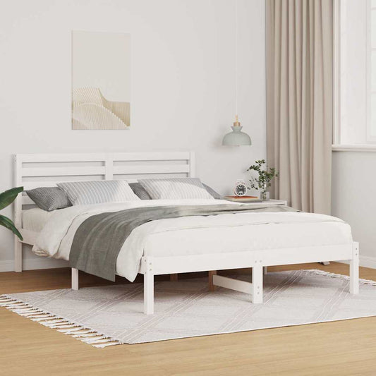 Struttura del letto Bianco 120 x 200 cm Pino massello | homemem39