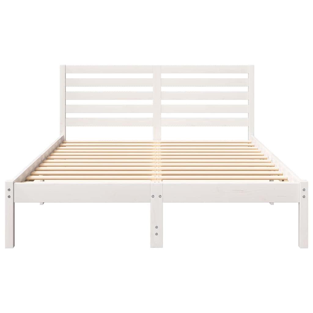 Struttura del letto Bianco 120 x 200 cm Pino massello | homemem39