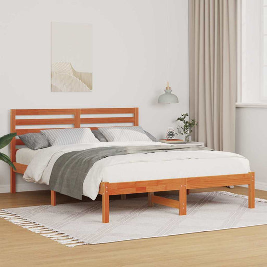 Struttura del letto Marrone cerato 120 x 200 cm Pino massello | homemem39