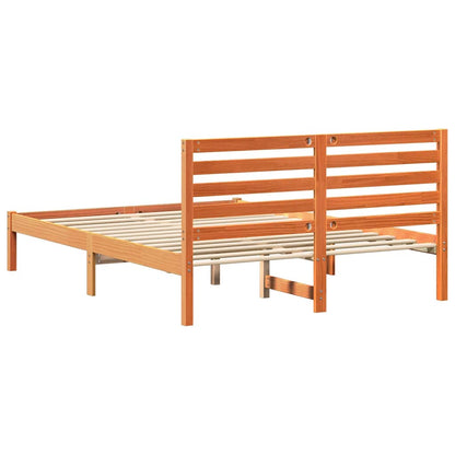 Struttura del letto Marrone cerato 120 x 200 cm Pino massello | homemem39