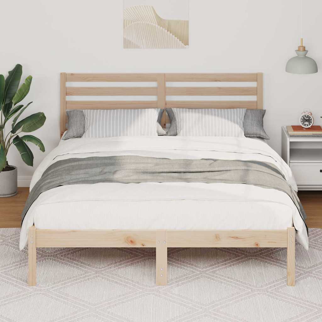 Struttura del letto Marrone 120 x 190 cm Pino massello | homemem39