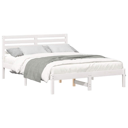 Struttura del letto Bianco 120 x 190 cm Pino massello | homemem39