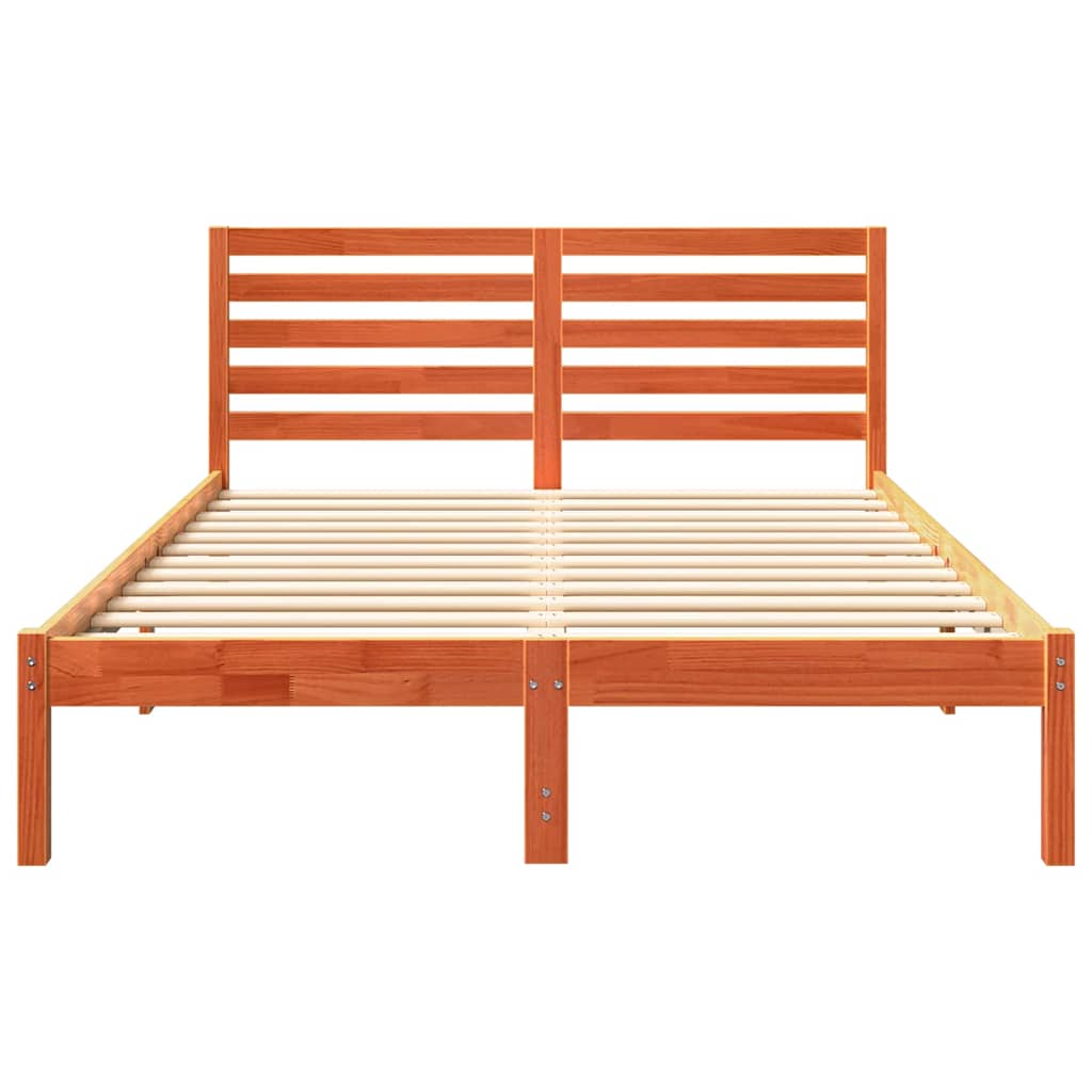 Struttura del letto Marrone cerato 120 x 190 cm Pino massello