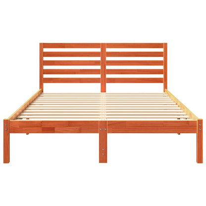 Struttura del letto Marrone cerato 140 x 190 cm Pino massello