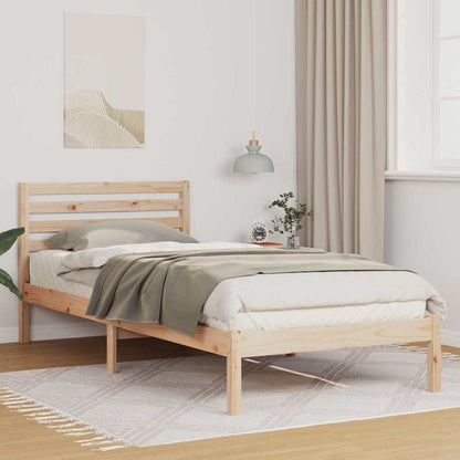 Struttura del letto Marrone 90 x 210 cm Pino massello | homemem39