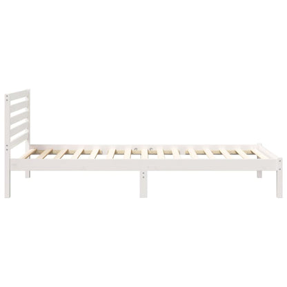 Struttura del letto Bianco 90 x 210 cm Pino massello | homemem39