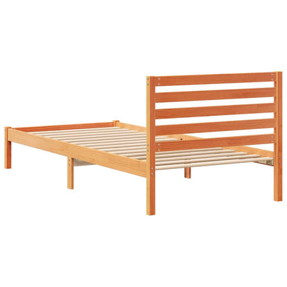 Struttura del letto Marrone cerato 90 x 210 cm Pino massello | homemem39
