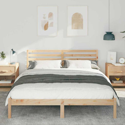 Struttura del letto Marrone 160 x 210 cm Pino massello | homemem39