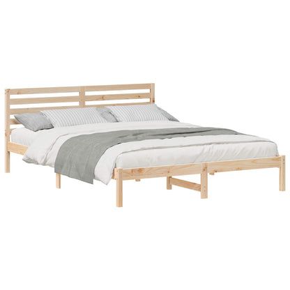 Struttura del letto Marrone 160 x 210 cm Pino massello | homemem39