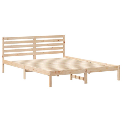 Struttura del letto Marrone 160 x 210 cm Pino massello | homemem39