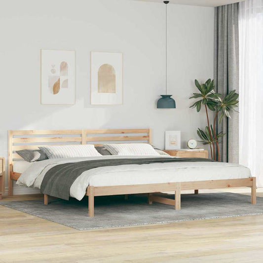 Struttura del letto Marrone 180 x 210 cm Pino massello | homemem39