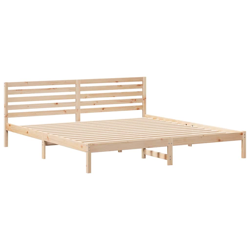 Struttura del letto Marrone 180 x 210 cm Pino massello | homemem39