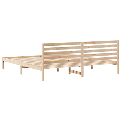 Struttura del letto Marrone 180 x 210 cm Pino massello | homemem39