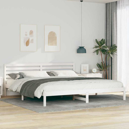 Struttura del letto Bianco 180 x 210 cm Pino massello | homemem39