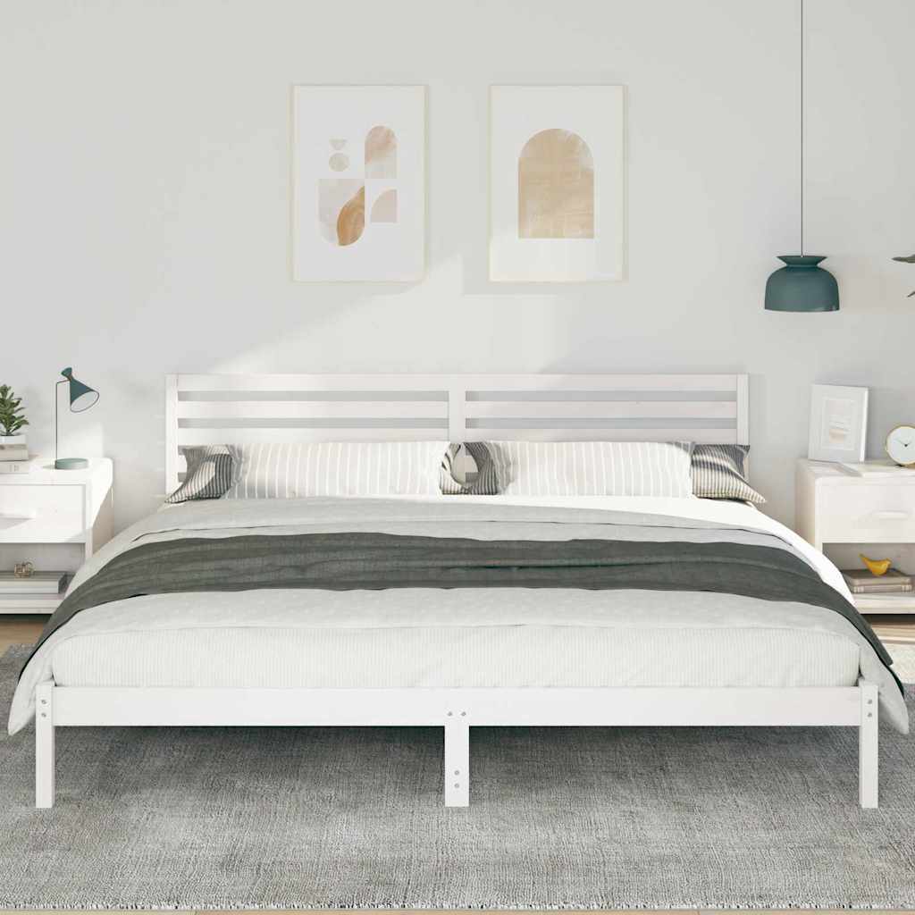 Struttura del letto Bianco 180 x 210 cm Pino massello | homemem39