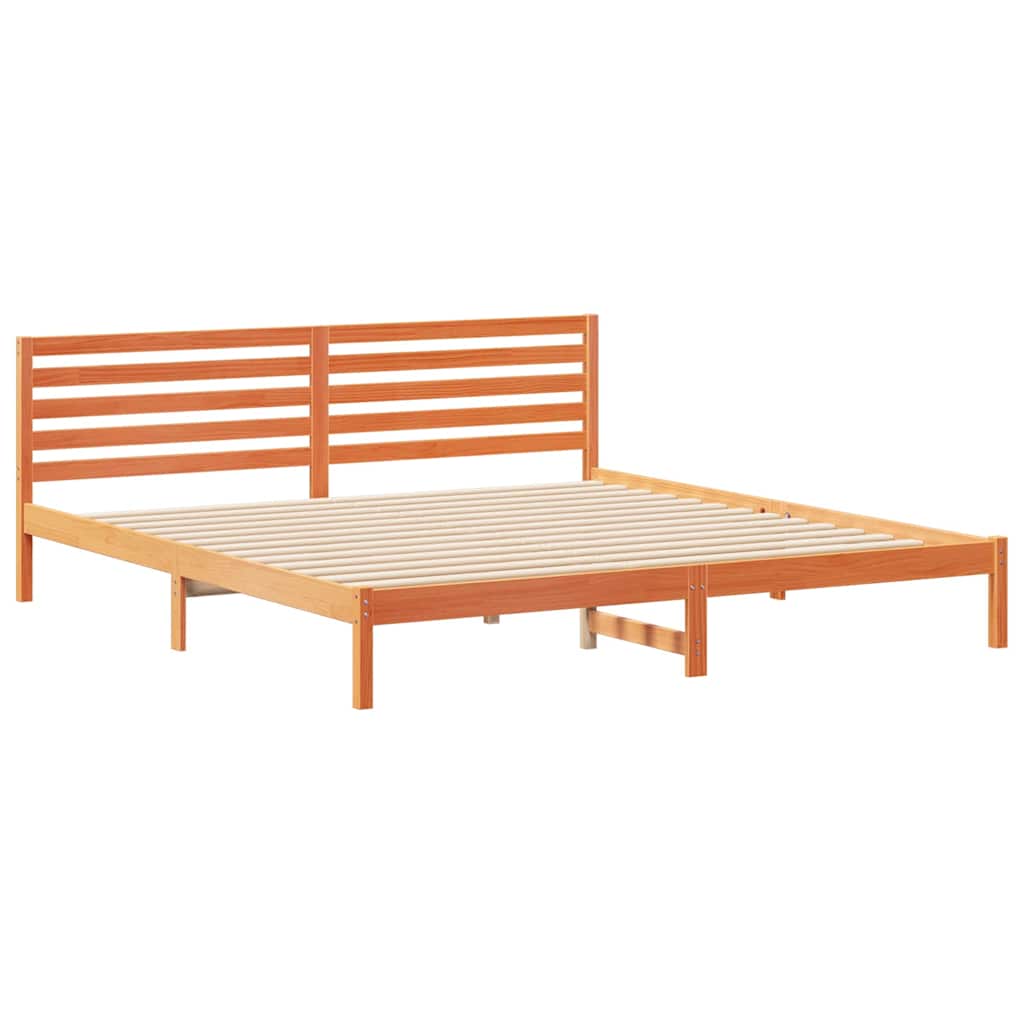 Struttura del letto Marrone cerato 180 x 210 cm Pino massello | homemem39