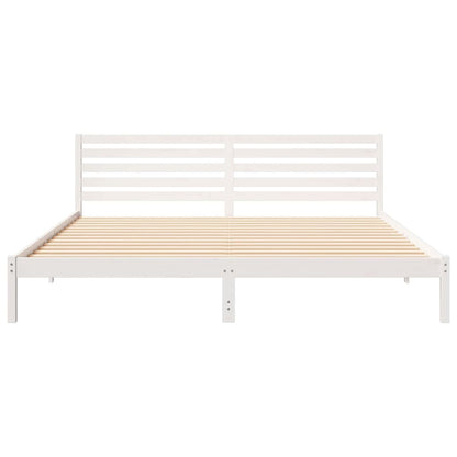 Struttura del letto Bianco 200 x 210 cm Pino massello | homemem39
