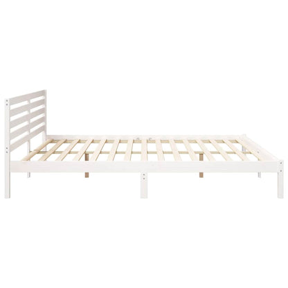 Struttura del letto Bianco 200 x 210 cm Pino massello | homemem39