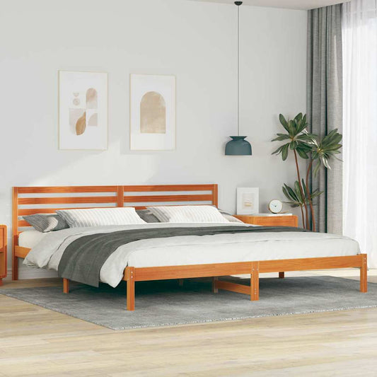 Struttura del letto Marrone cerato 200 x 210 cm Pino massello | homemem39