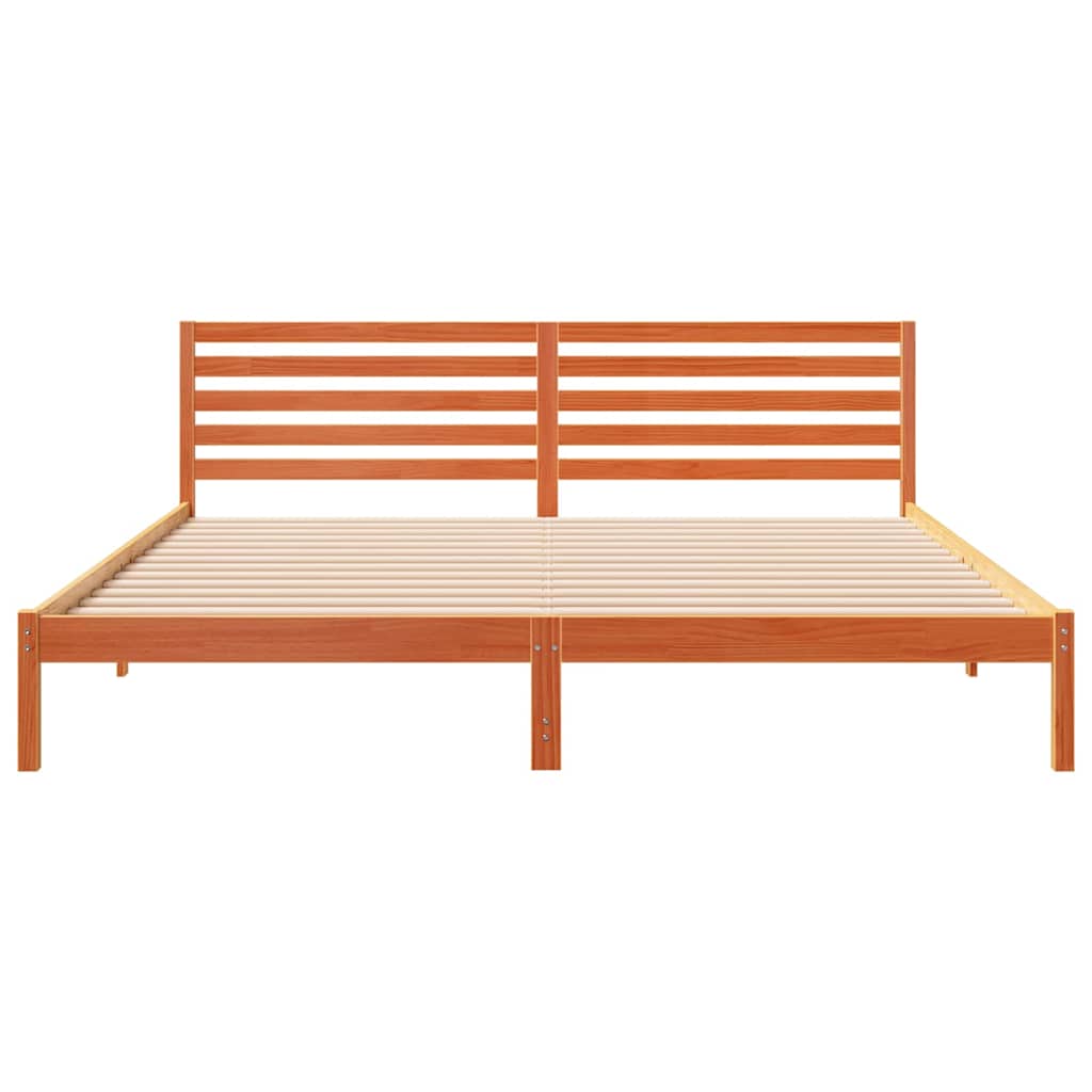 Struttura del letto Marrone cerato 200 x 210 cm Pino massello | homemem39