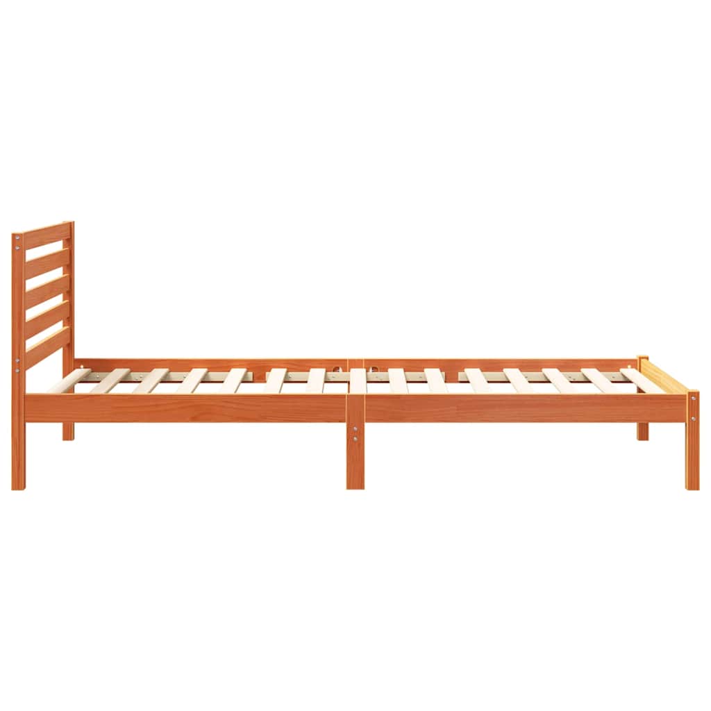 Struttura del letto Marrone cerato 80 x 220 cm Pino massello | homemem39