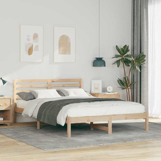Struttura del letto Marrone 140 x 220 cm Pino massello | homemem39