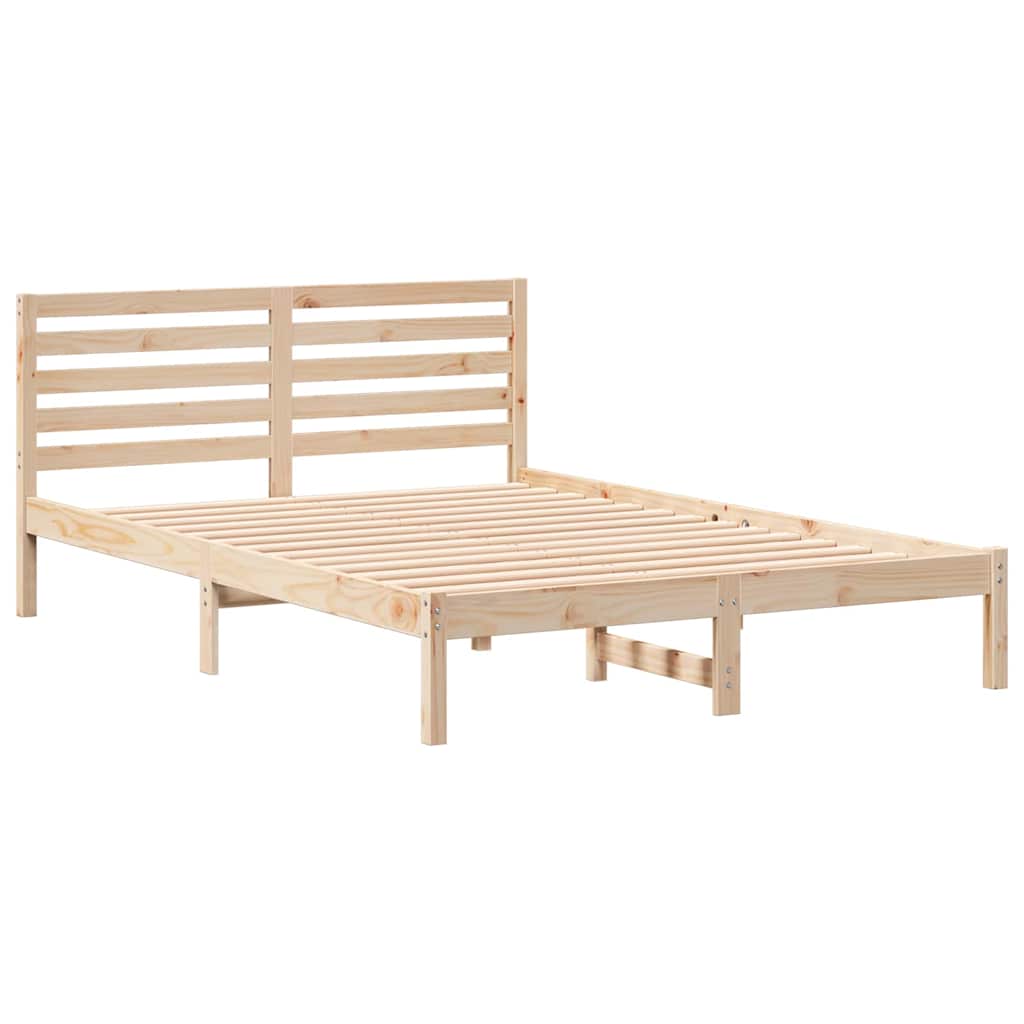 Struttura del letto Marrone 140 x 220 cm Pino massello | homemem39