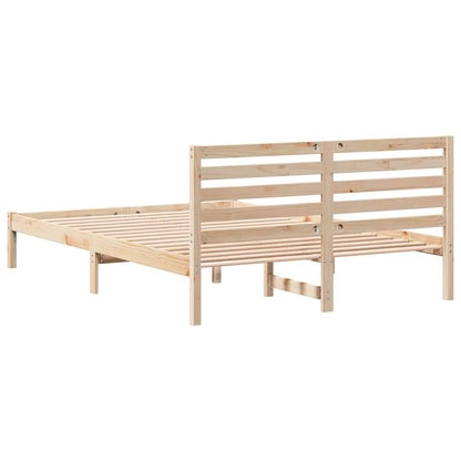 Struttura del letto Marrone 140 x 220 cm Pino massello | homemem39