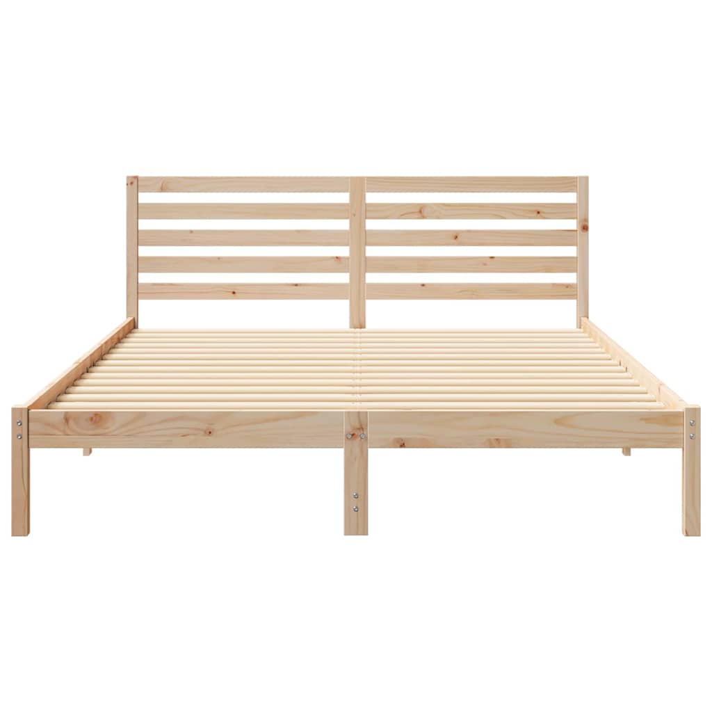 Struttura del letto Marrone 160 x 220 cm Pino massello | homemem39