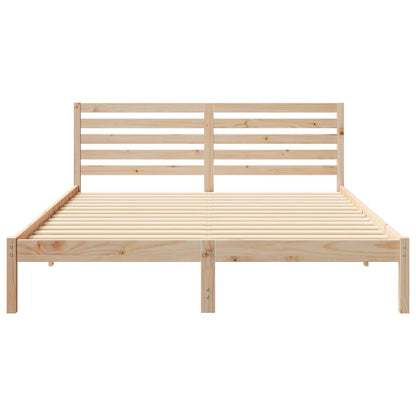 Struttura del letto Marrone 160 x 220 cm Pino massello | homemem39