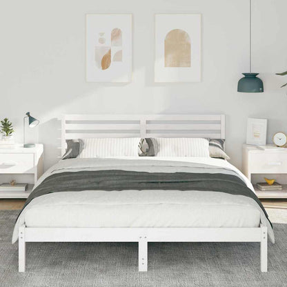 Struttura del letto Bianco 160 x 220 cm Pino massello | homemem39
