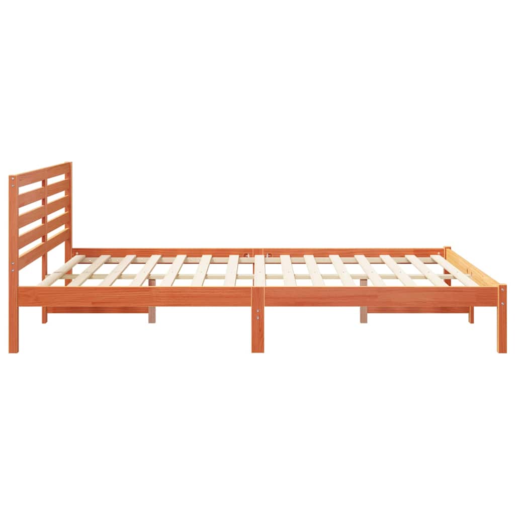 Struttura del letto Marrone cerato 160 x 220 cm Pino massello | homemem39