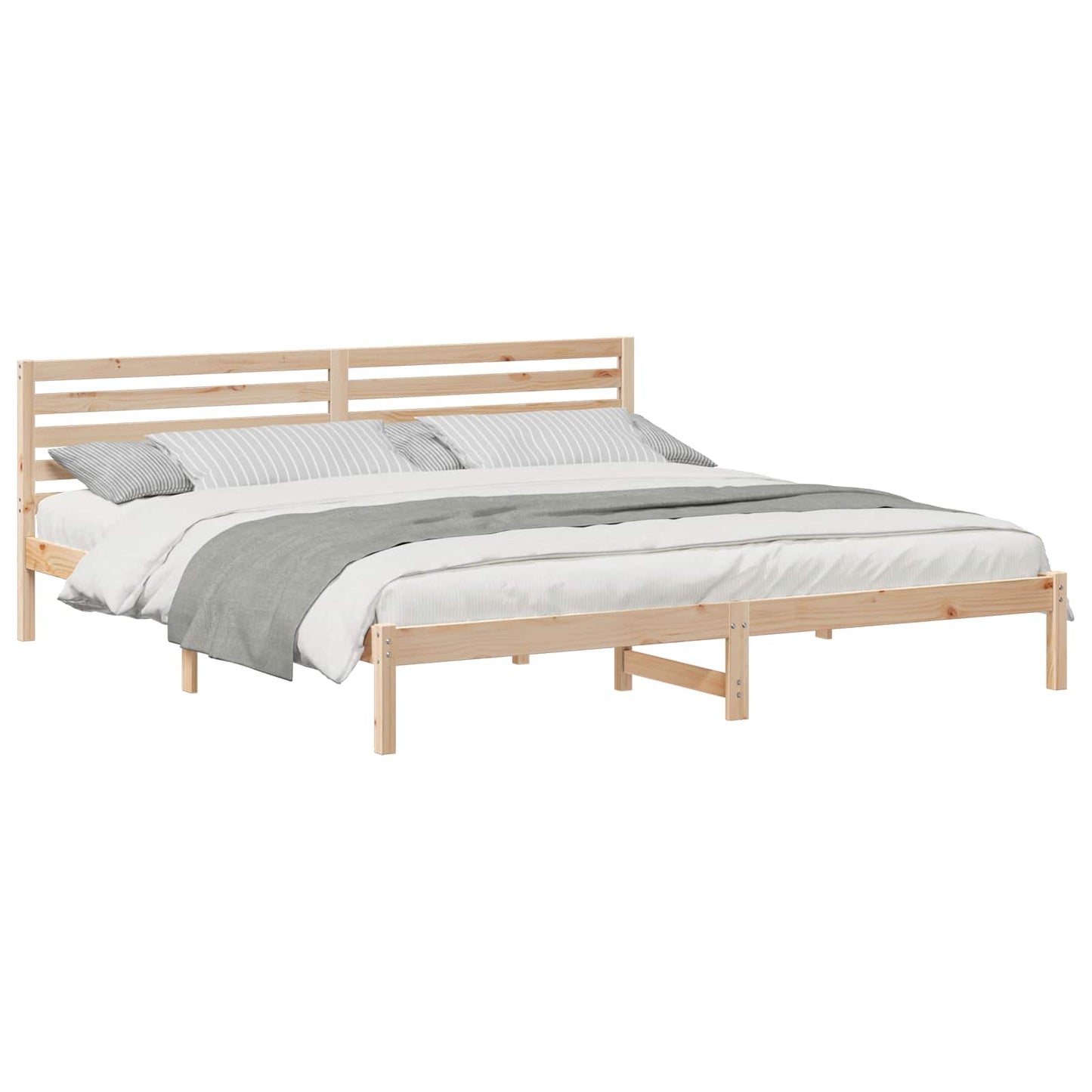 Struttura del letto Marrone 180 x 220 cm Pino massello | homemem39