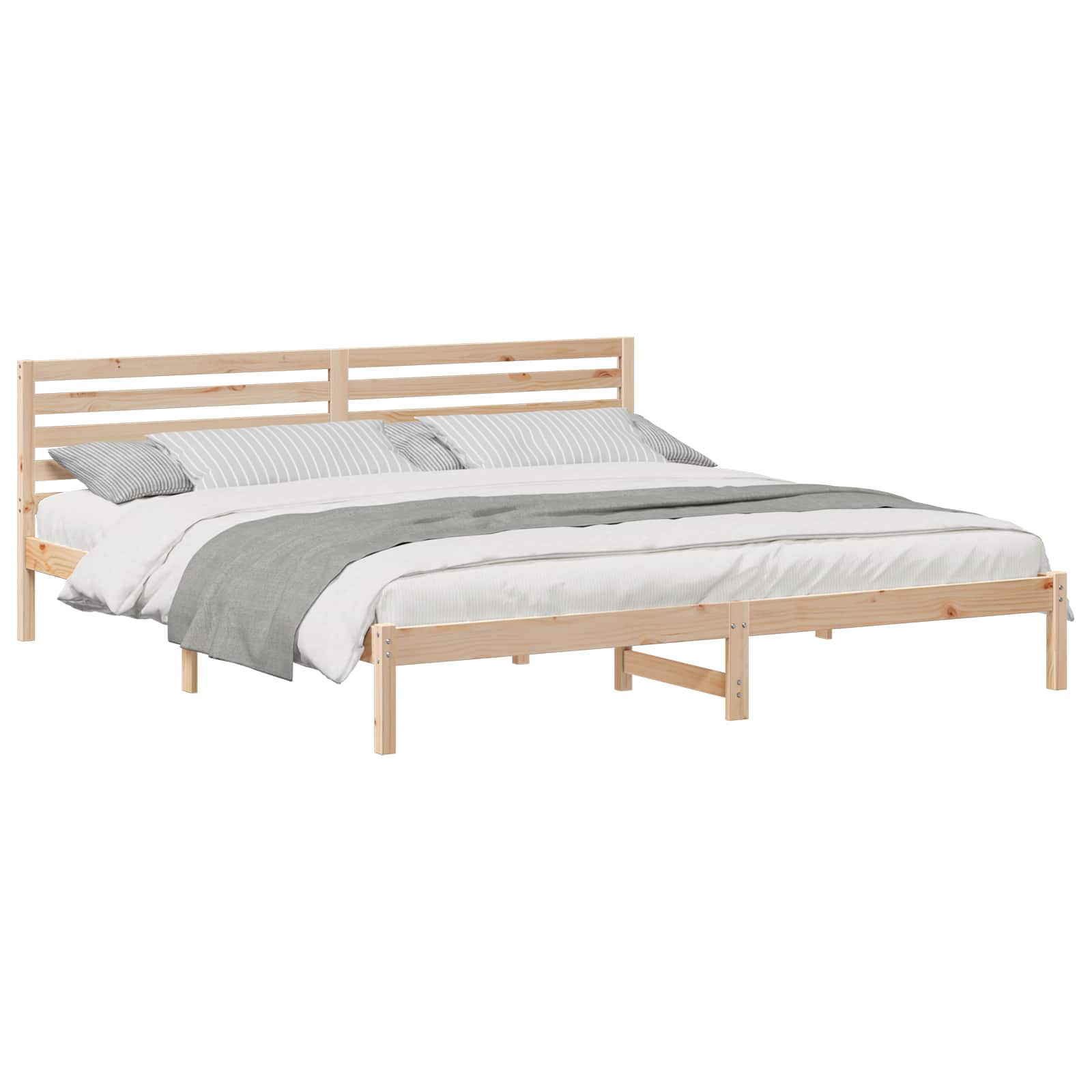 Struttura del letto Marrone 180 x 220 cm Pino massello | homemem39